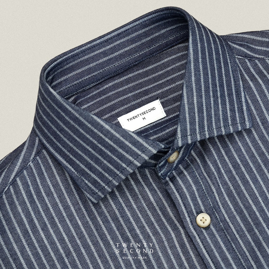 FIELDWORK DENIM SHIRT - STRIPE
