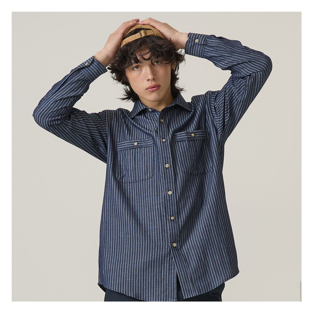 FIELDWORK DENIM SHIRT - STRIPE