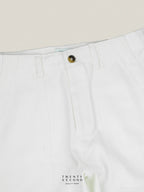 GRID DENIM PANTS - WHITE