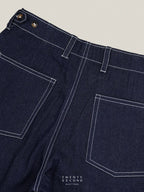 GRID DENIM PANTS - NAVY