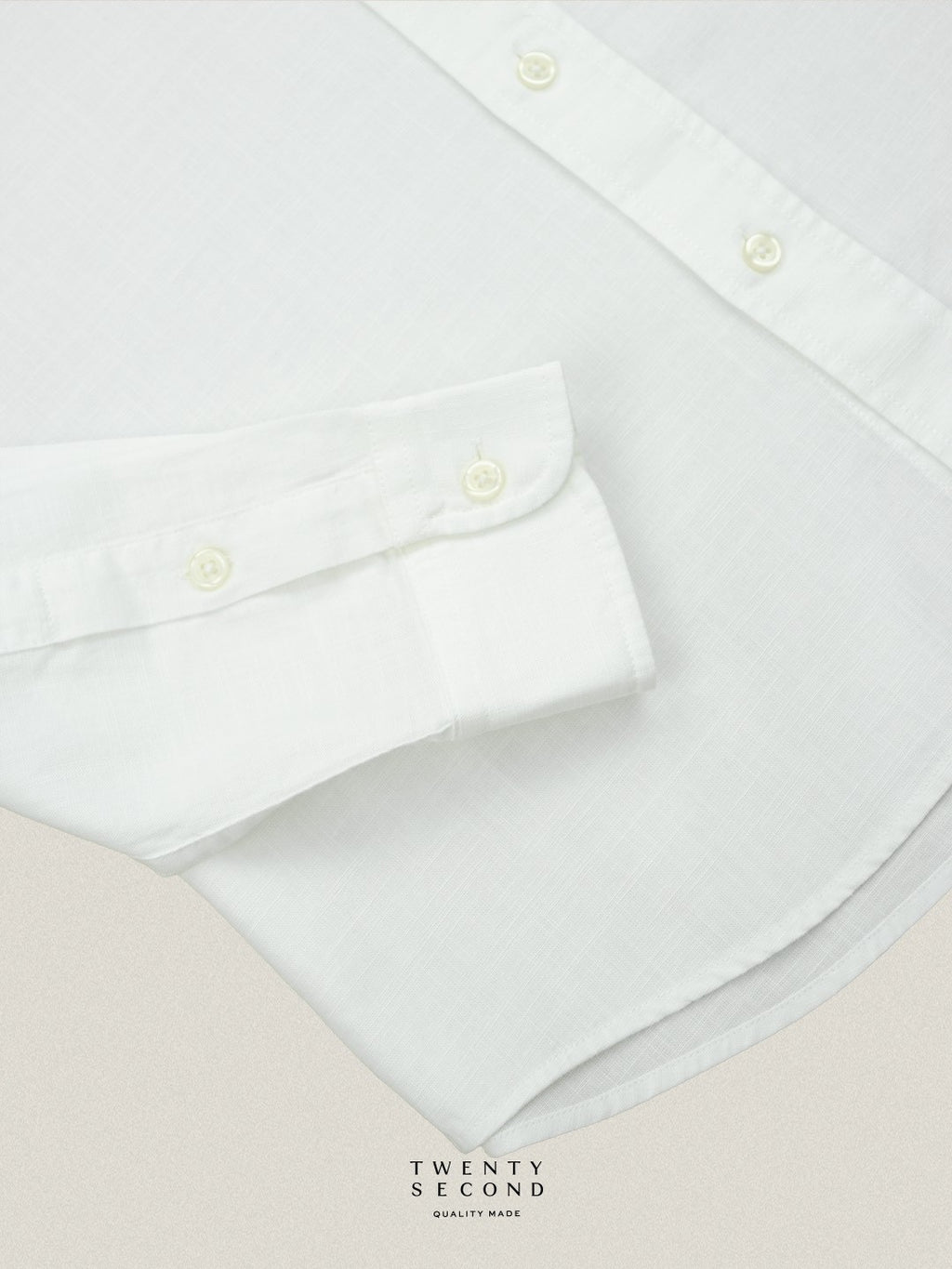 LINEN LONG SLEEVES SHIRTS - WHITE