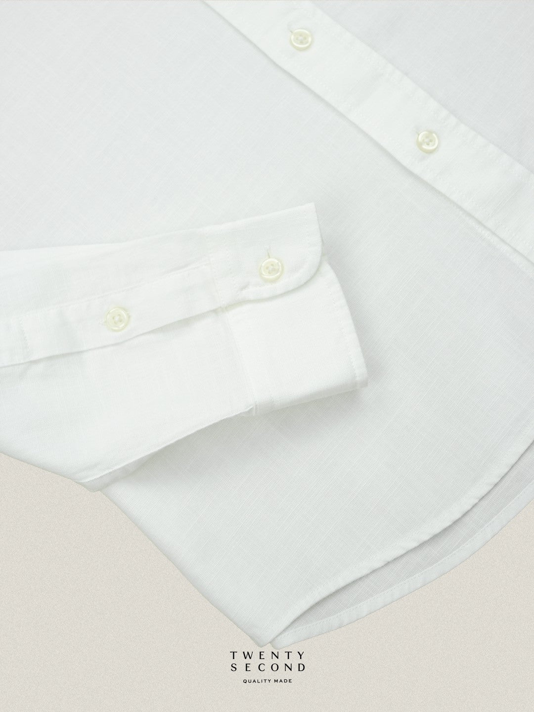LINEN LONG SLEEVES SHIRTS - WHITE