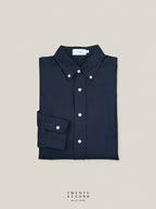 LINEN LONG SLEEVES SHIRTS - NAVY