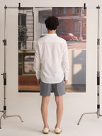 LINEN LONG SLEEVES SHIRTS - WHITE