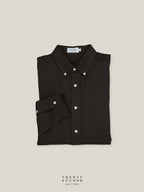 LINEN LONG SLEEVES SHIRTS - BROWN