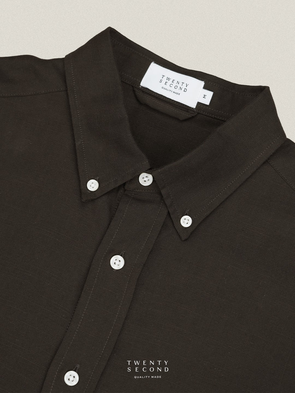 LINEN LONG SLEEVES SHIRTS - BROWN