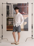 LINEN LONG SLEEVES SHIRTS - WHITE