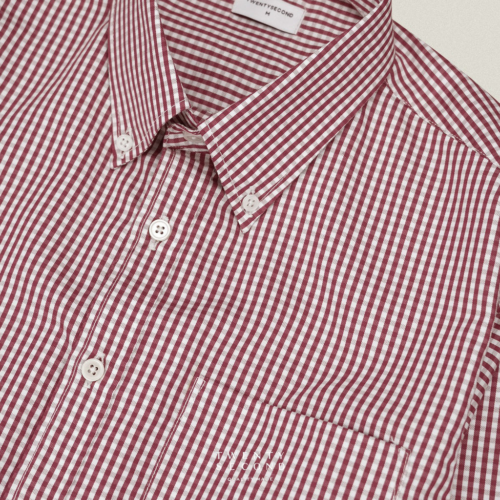 OLD TOWN GINGHAM SHIRTS - RED