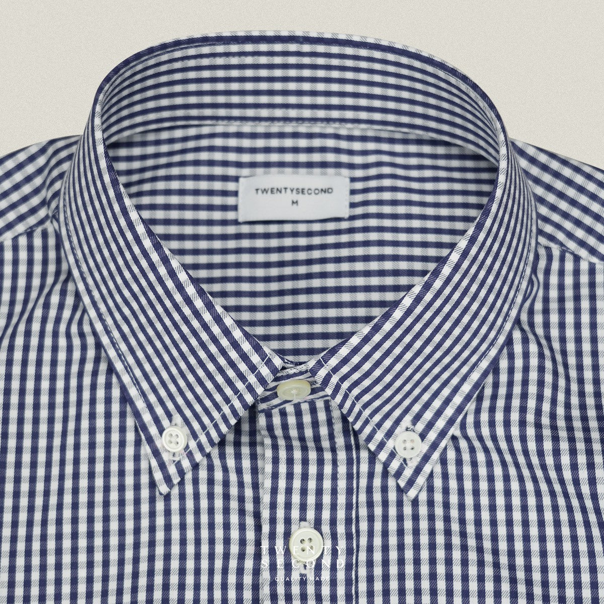 OLD TOWN GINGHAM SHIRTS - NAVY