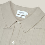 TATE SHORT SLEEVES KNIT SHIRT - OAT