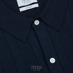 TATE SHORT SLEEVES KNIT SHIRT - NAVY