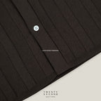 TATE SHORT SLEEVES KNIT SHIRT - BROWN