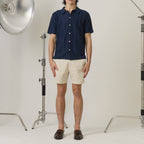 TATE SHORT SLEEVES KNIT SHIRT - NAVY