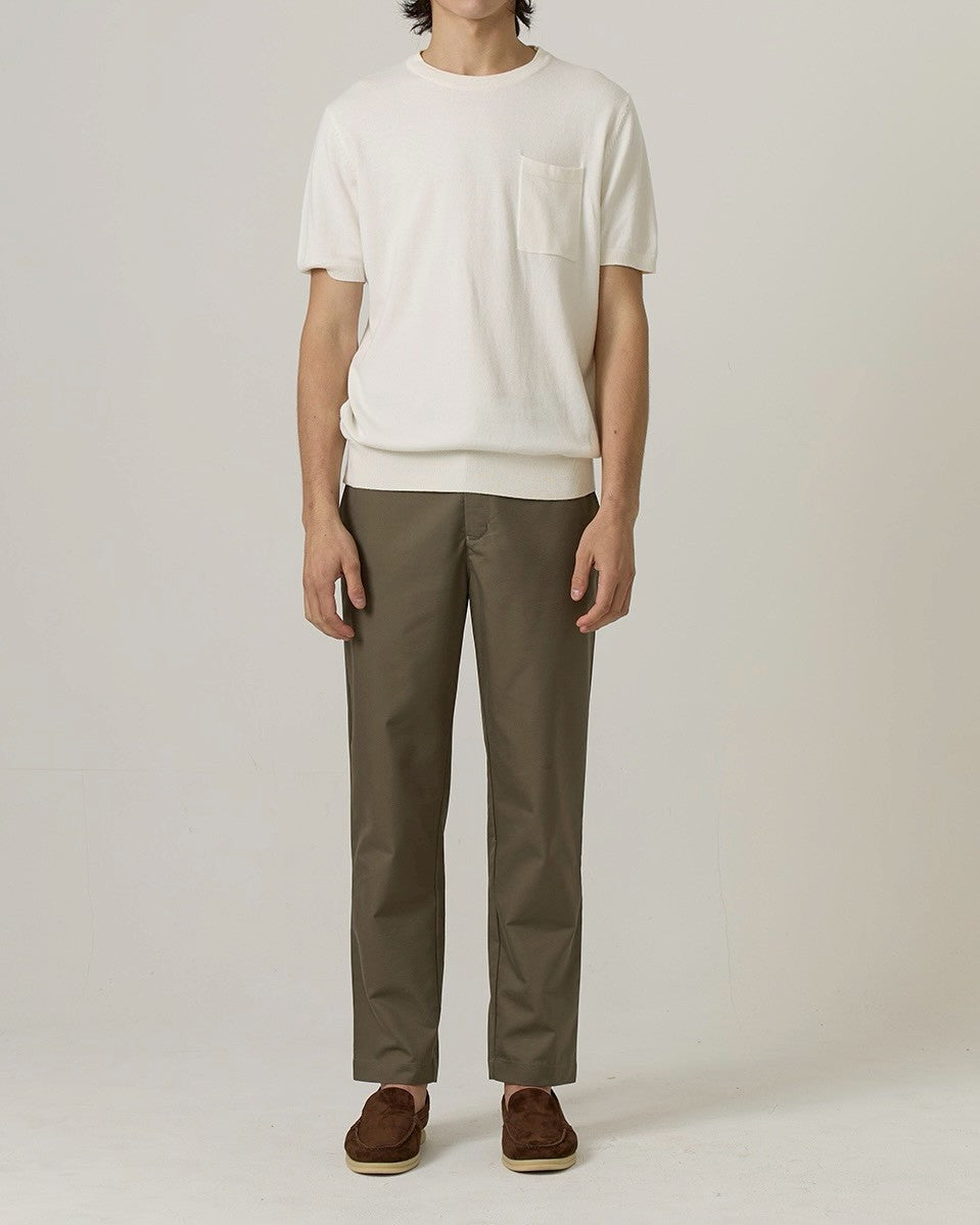 SHELBY KNIT TEE - WHITE