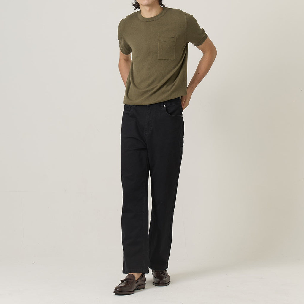 SHELBY KNIT TEE - OLIVE