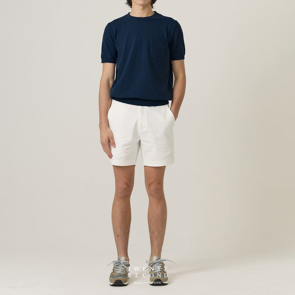 SHELBY KNIT TEE - NAVY