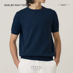 SHELBY KNIT TEE - NAVY