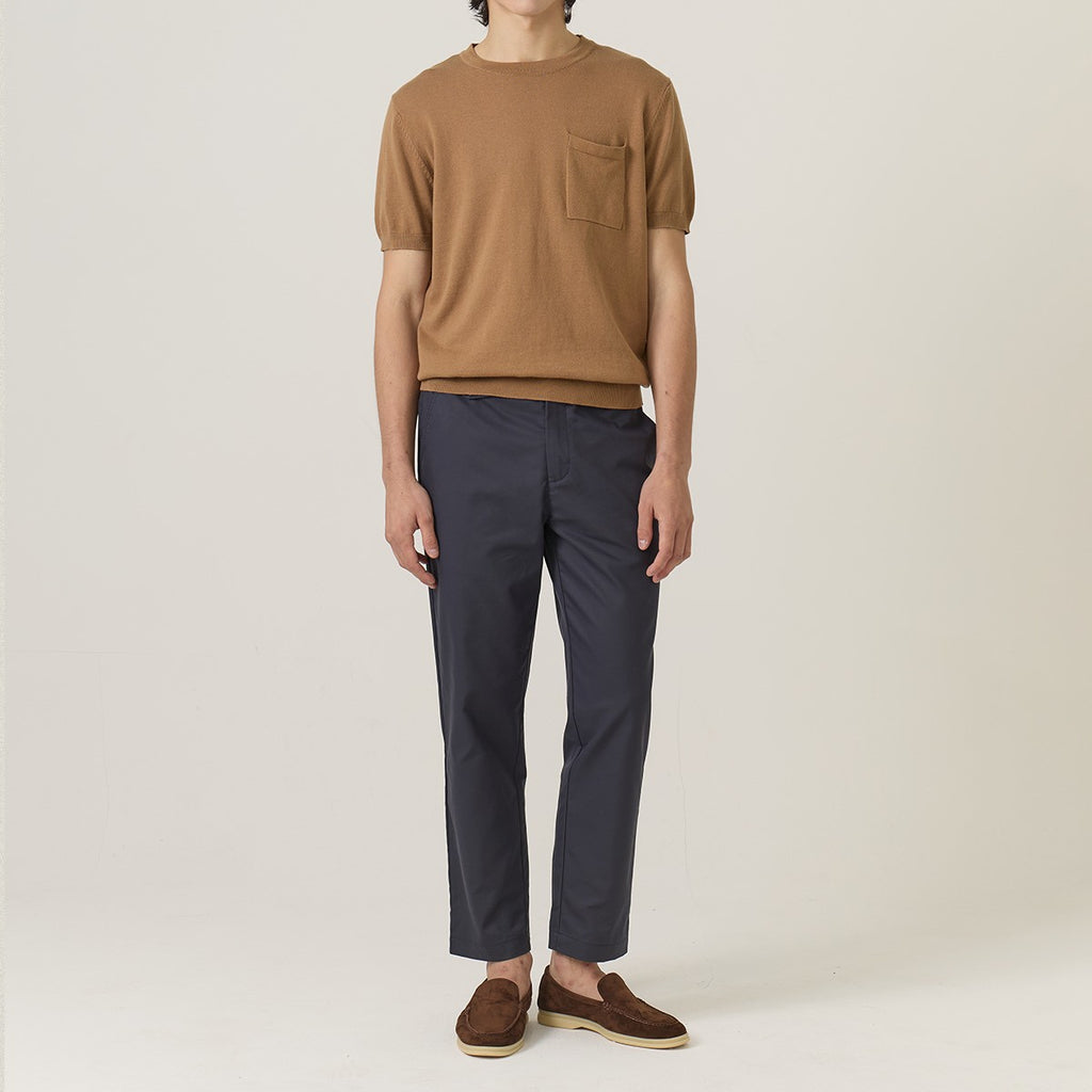 SHELBY KNIT TEE - LATTE