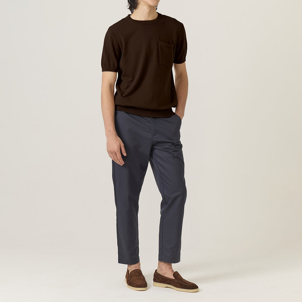 SHELBY KNIT TEE - MOCHA