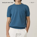 SHELBY KNIT TEE - BLUE