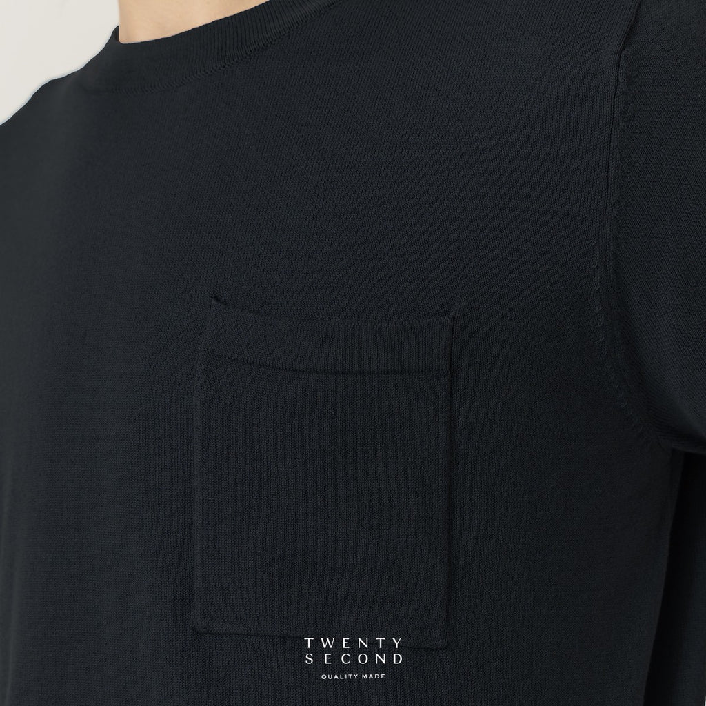 SHELBY KNIT TEE - BLACK