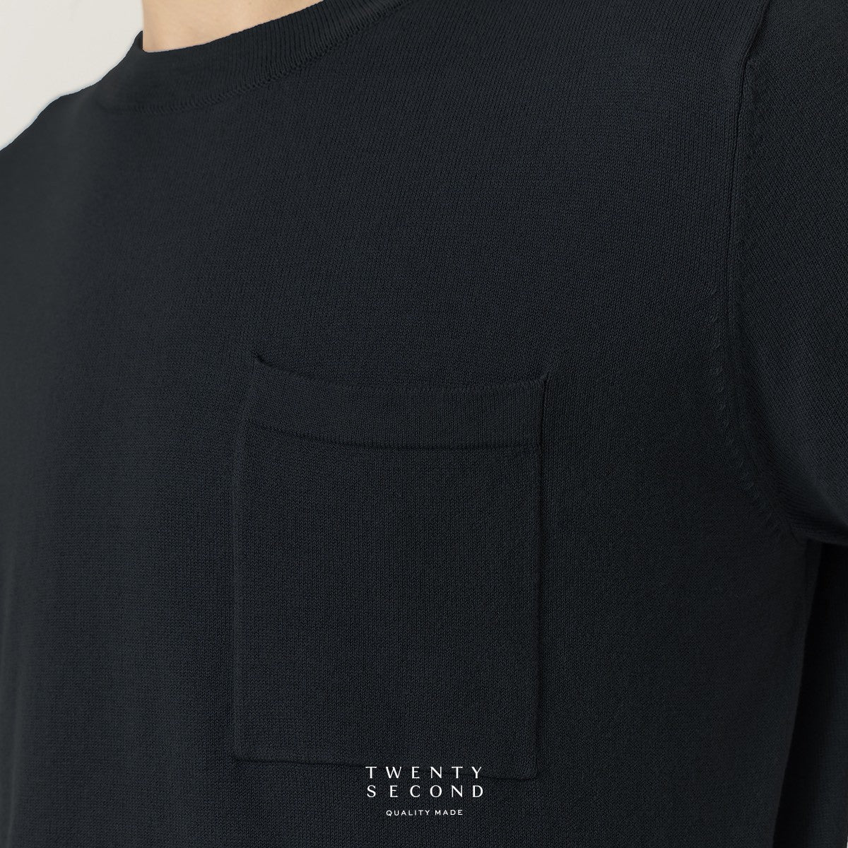 SHELBY KNIT TEE - BLACK
