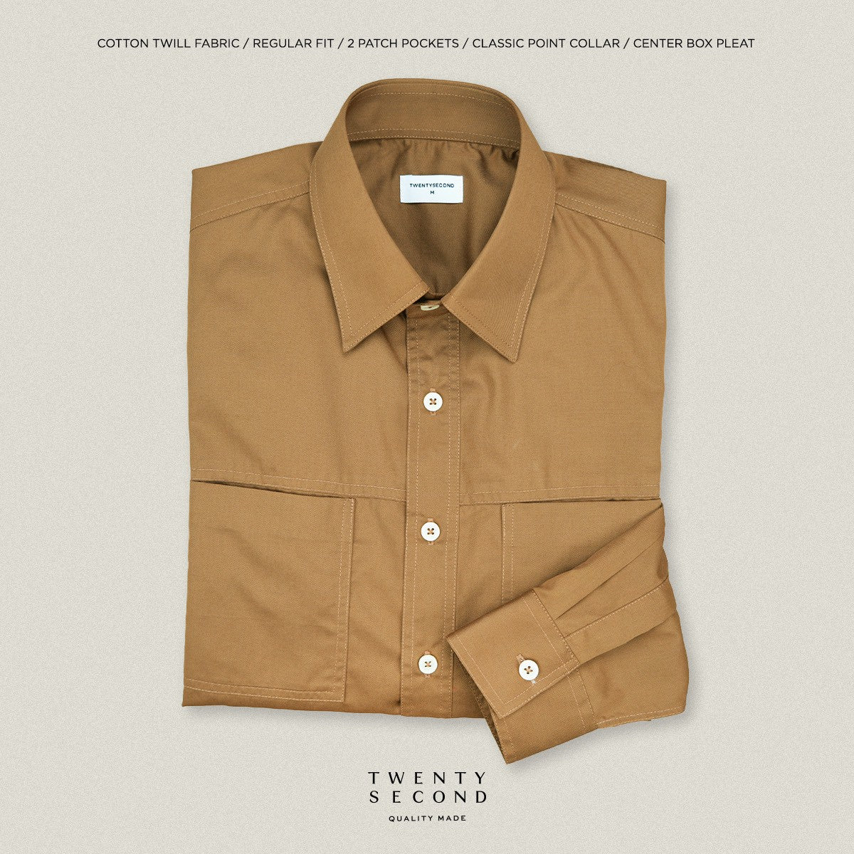 TWILL WORK SHIRTS - MUSTARD