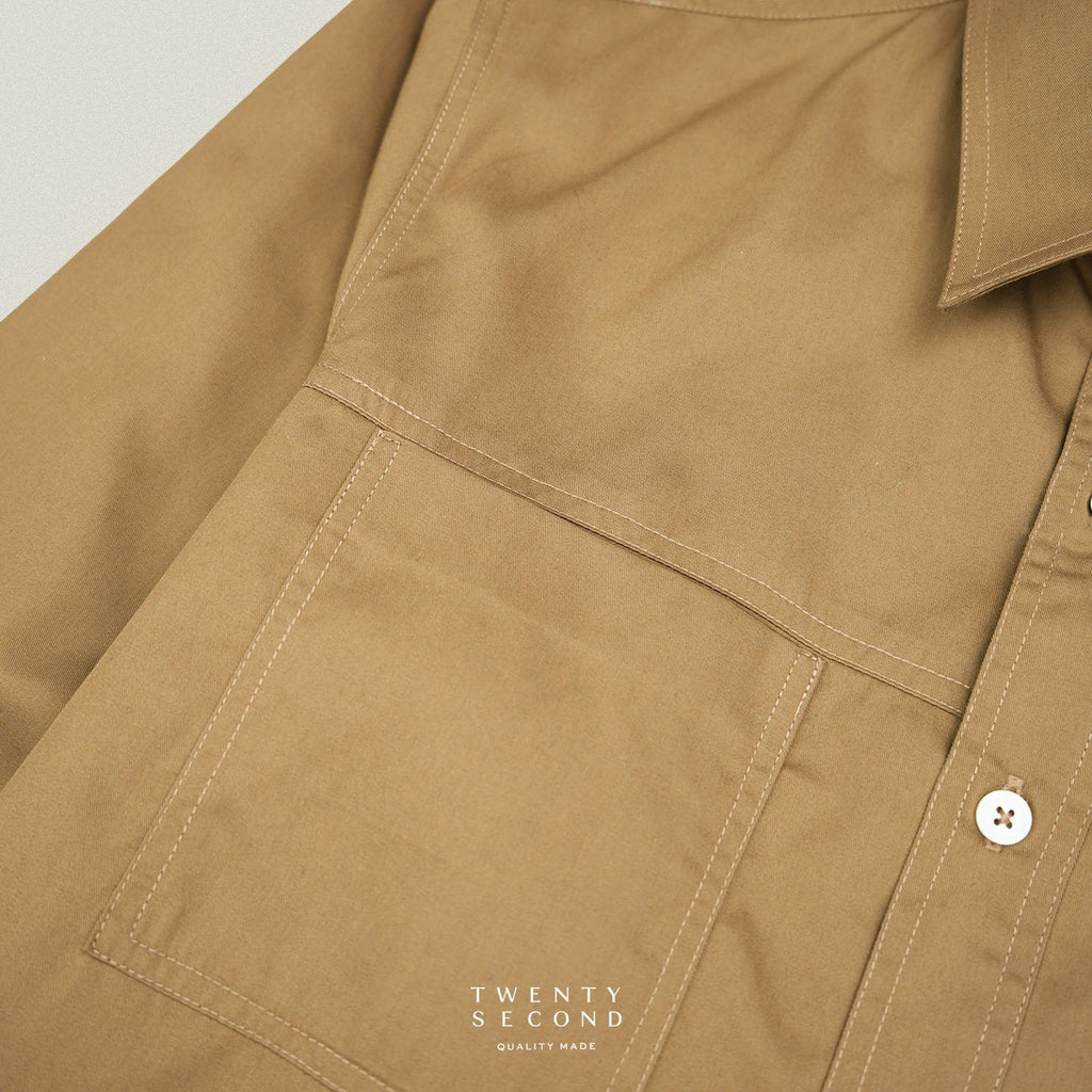TWILL WORK SHIRTS - MUSTARD
