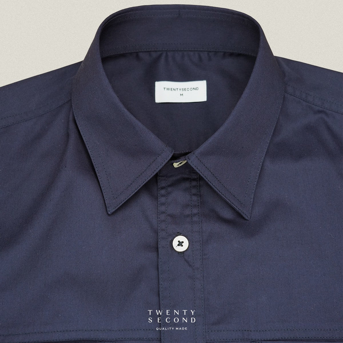 TWILL WORK SHIRTS - NAVY