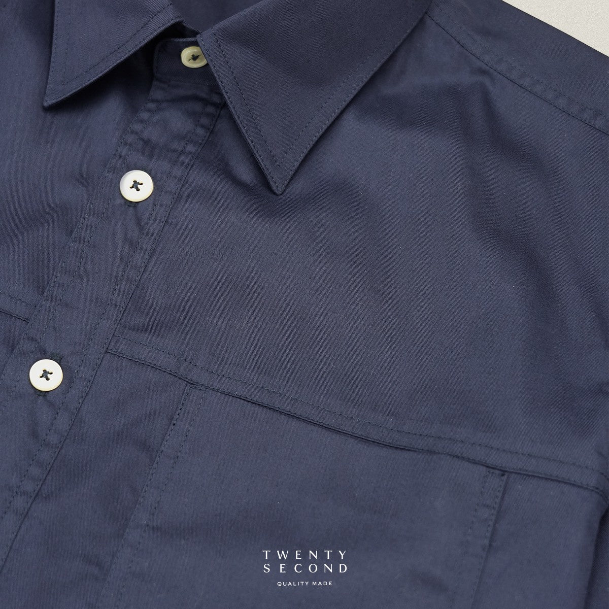TWILL WORK SHIRTS - NAVY