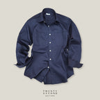 TWILL WORK SHIRTS - NAVY