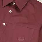 TWILL WORK SHIRTS - BURGUNDY
