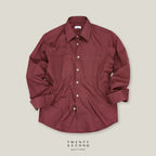 TWILL WORK SHIRTS - BURGUNDY