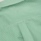 WRINKLE FREE “OFF DUTY” SHIRT - STRIPE GREEN (Regular Fit)