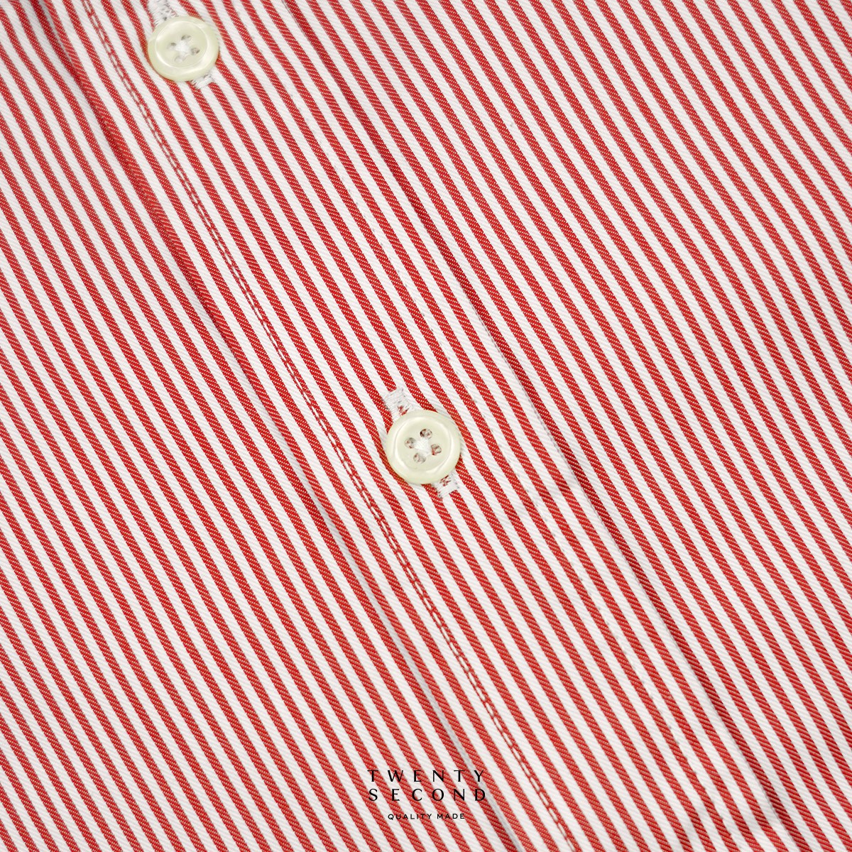 WRINKLE FREE “OFF DUTY” SHIRT - STRIPE RED (Regular Fit)