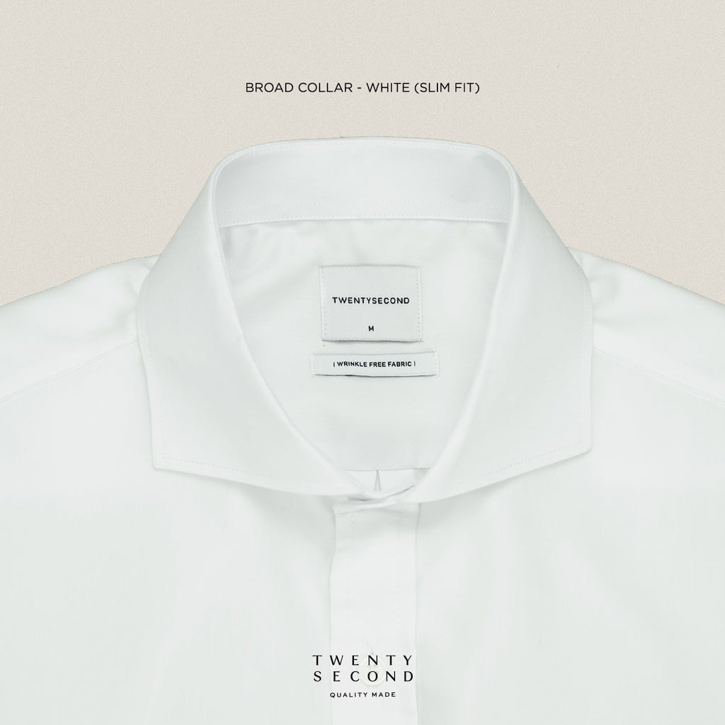 WRINKLE FREE SHIRT - WHITE (Slim Fit)