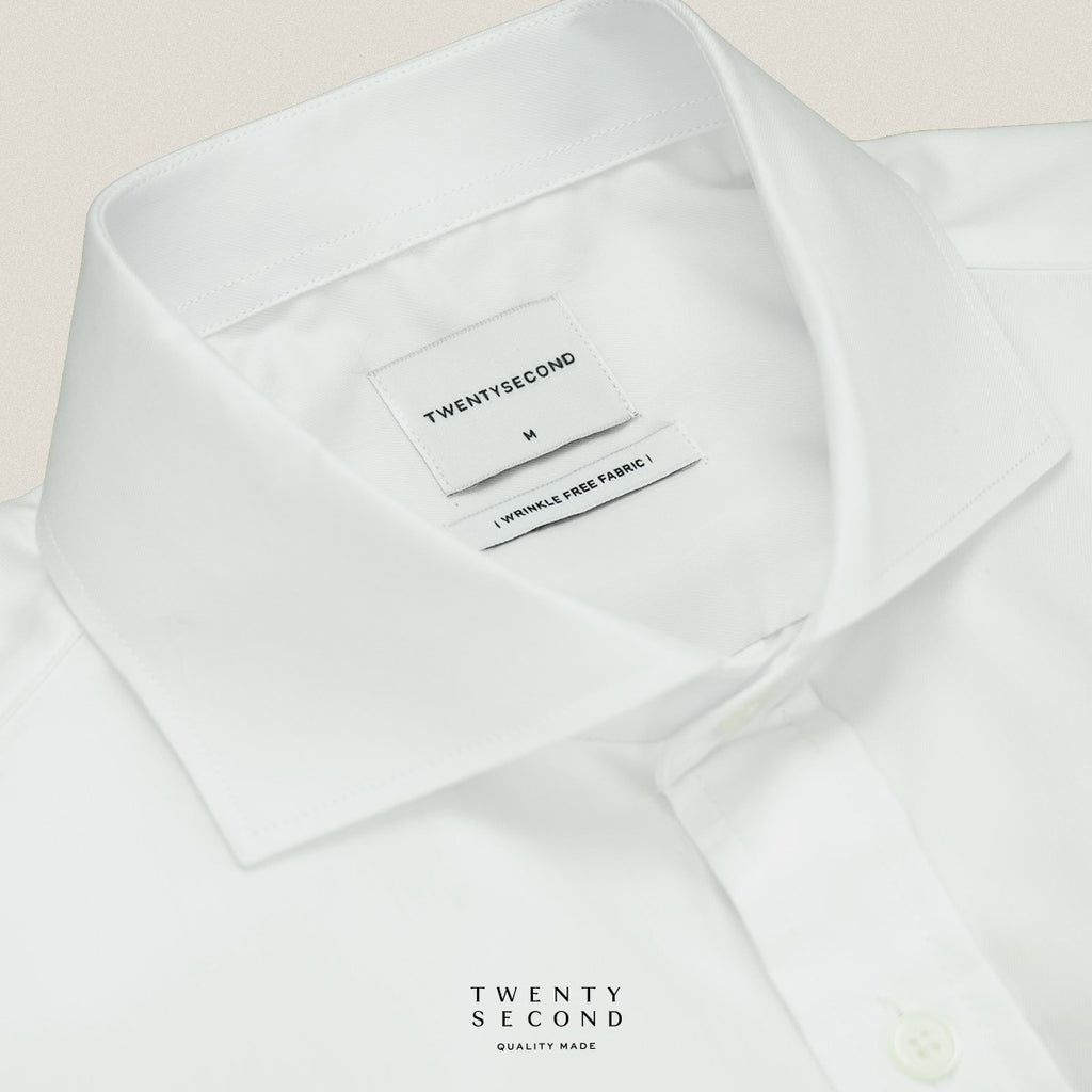 WRINKLE FREE SHIRT - WHITE (Slim Fit)