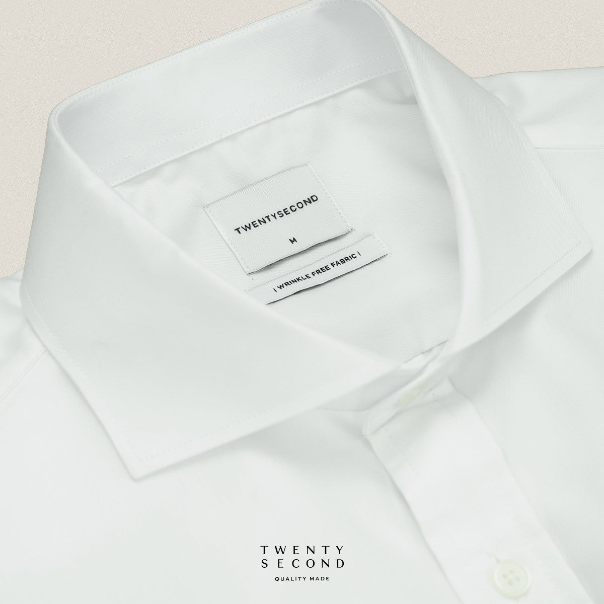 WRINKLE FREE SHIRT - WHITE (Slim Fit)