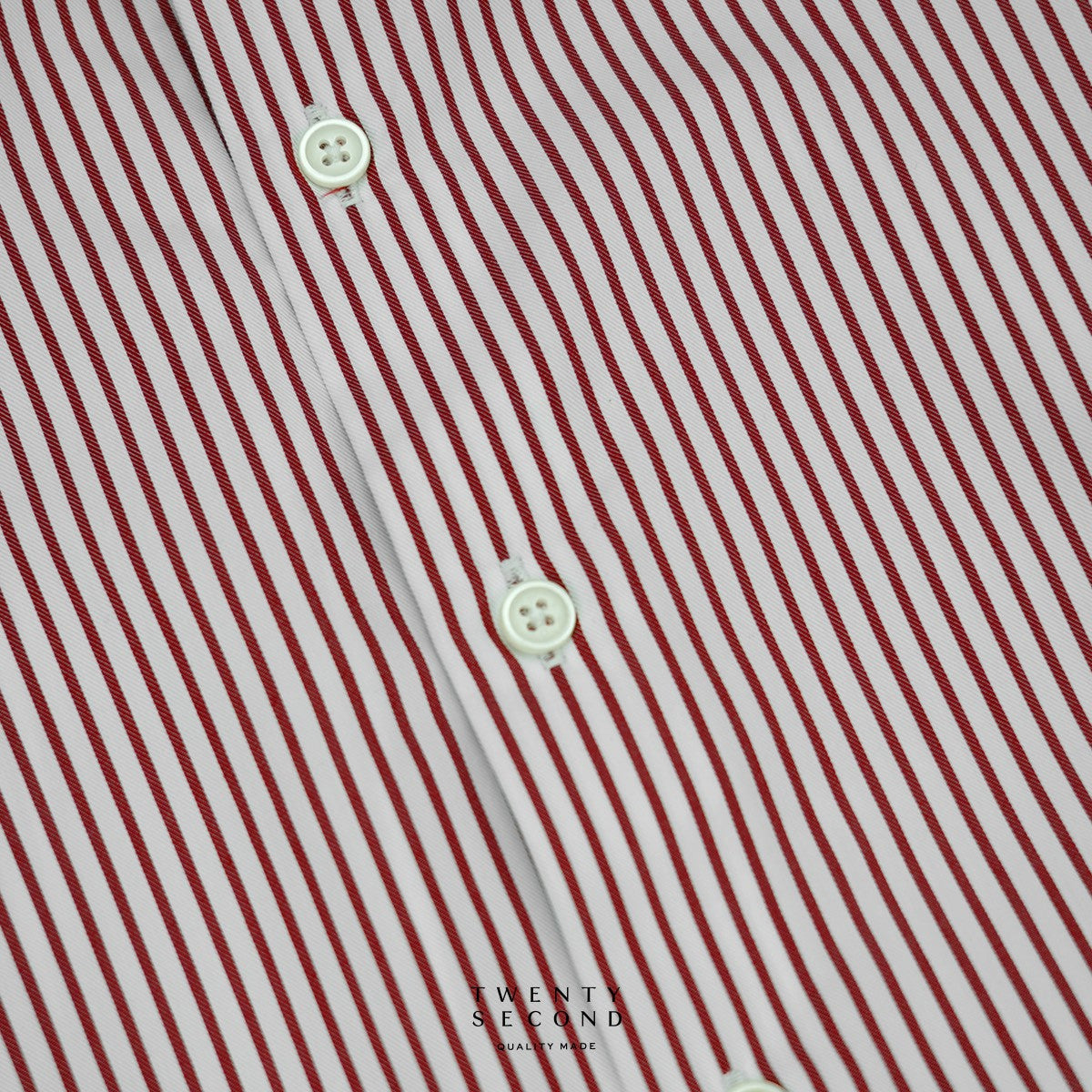 WRINKLE FREE SHIRT - STRIPE RED (Slim Fit)