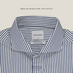 WRINKLE FREE SHIRT - STRIPE DARK BLUE (Slim Fit)