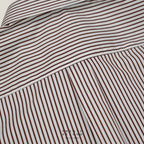 WRINKLE FREE  SHIRT - STRIPE BROWN (Slim Fit)