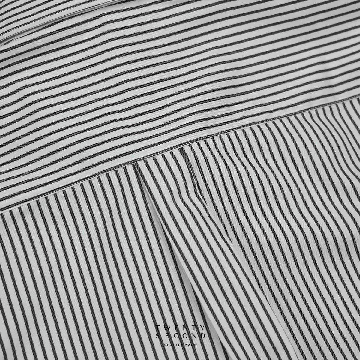 WRINKLE FREE SHIRT - STRIPE BLACK (Slim Fit)