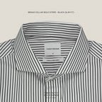 WRINKLE FREE SHIRT - STRIPE BLACK (Slim Fit)