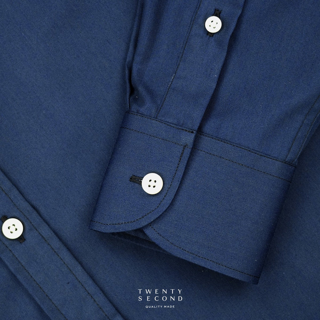 WRINKLE FREE SHIRT - DARK BLUE (Slim Fit)
