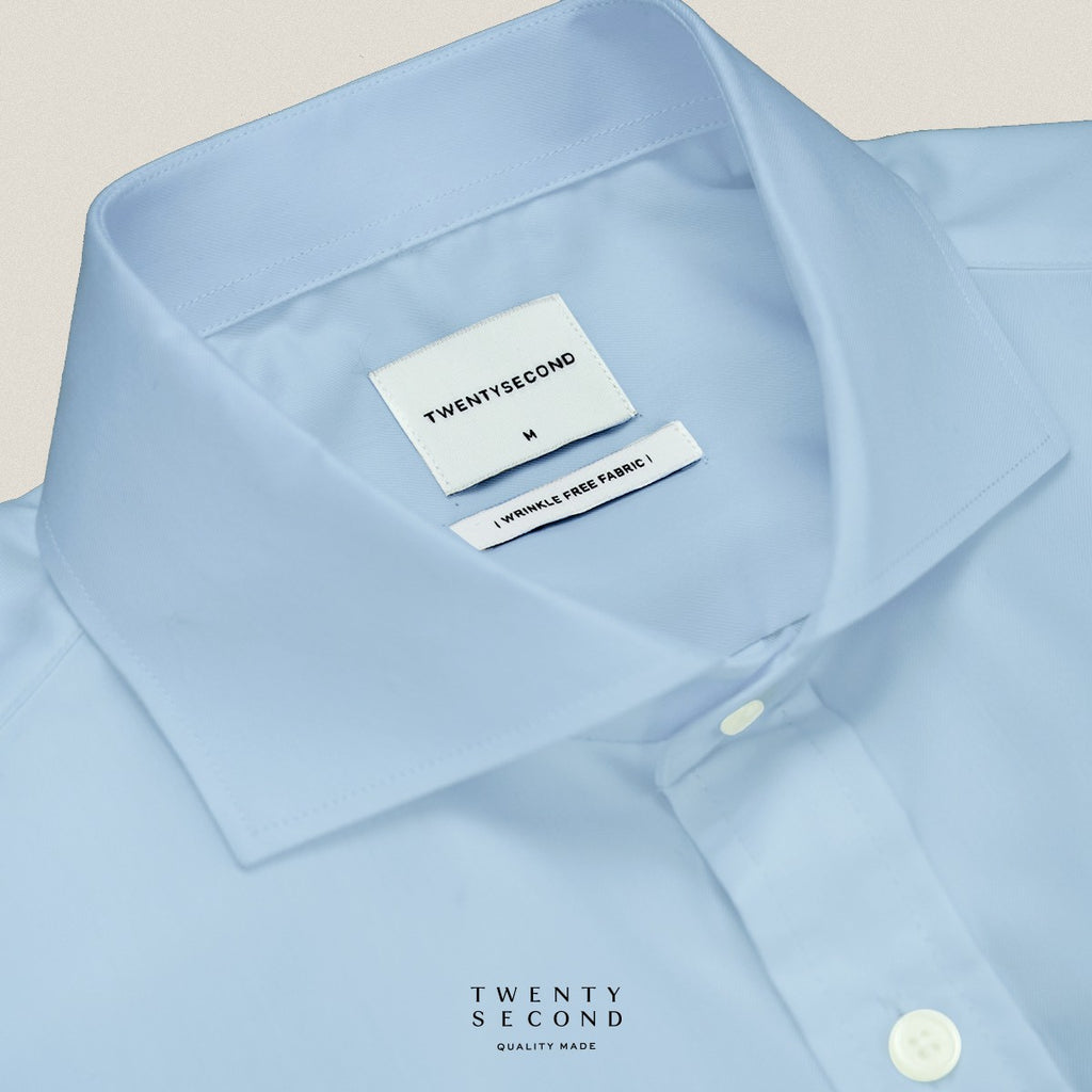 WRINKLE FREE SHIRT - BLUE (Slim Fit)