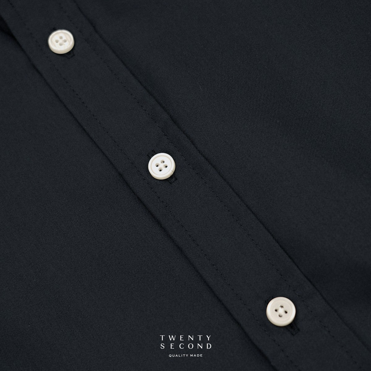 WRINKLE FREE SHIRT - BLACK (Slim Fit)