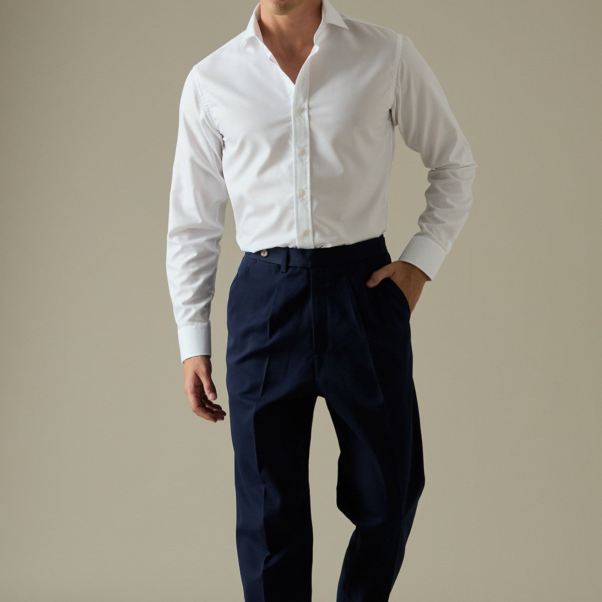 WRINKLE FREE SHIRT - WHITE (Slim Fit)