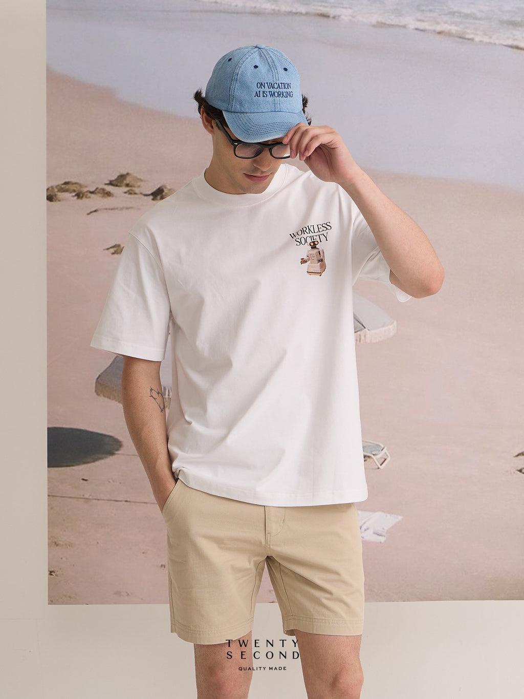 CITY CHINO SHORTS - KHAKI