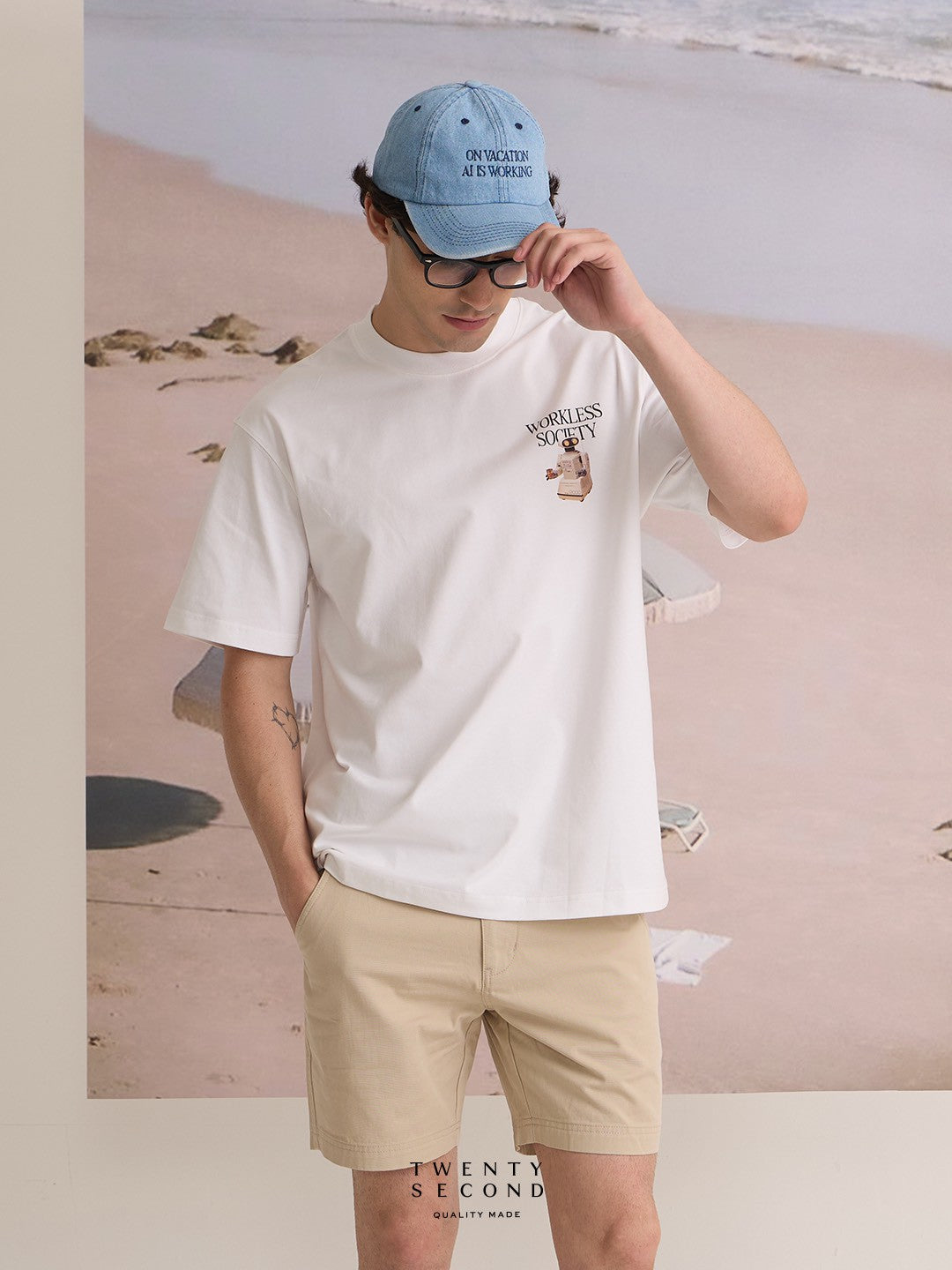 CITY CHINO SHORTS - KHAKI