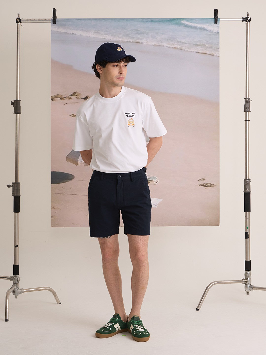 CITY CHINO SHORTS - NAVY